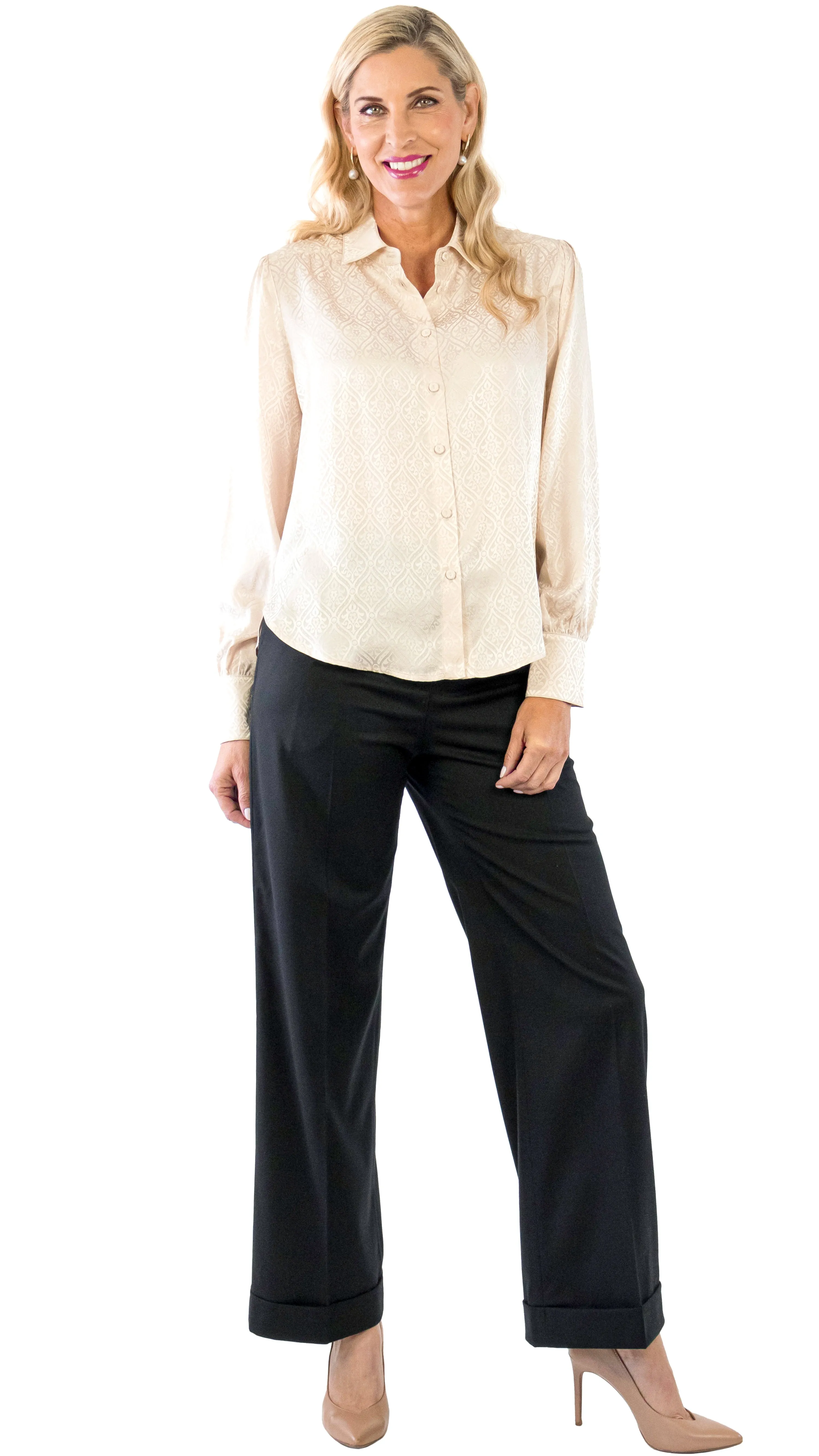 Cuffed Trouser - Black