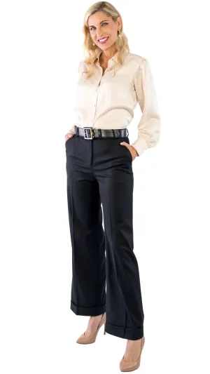 Cuffed Trouser - Black