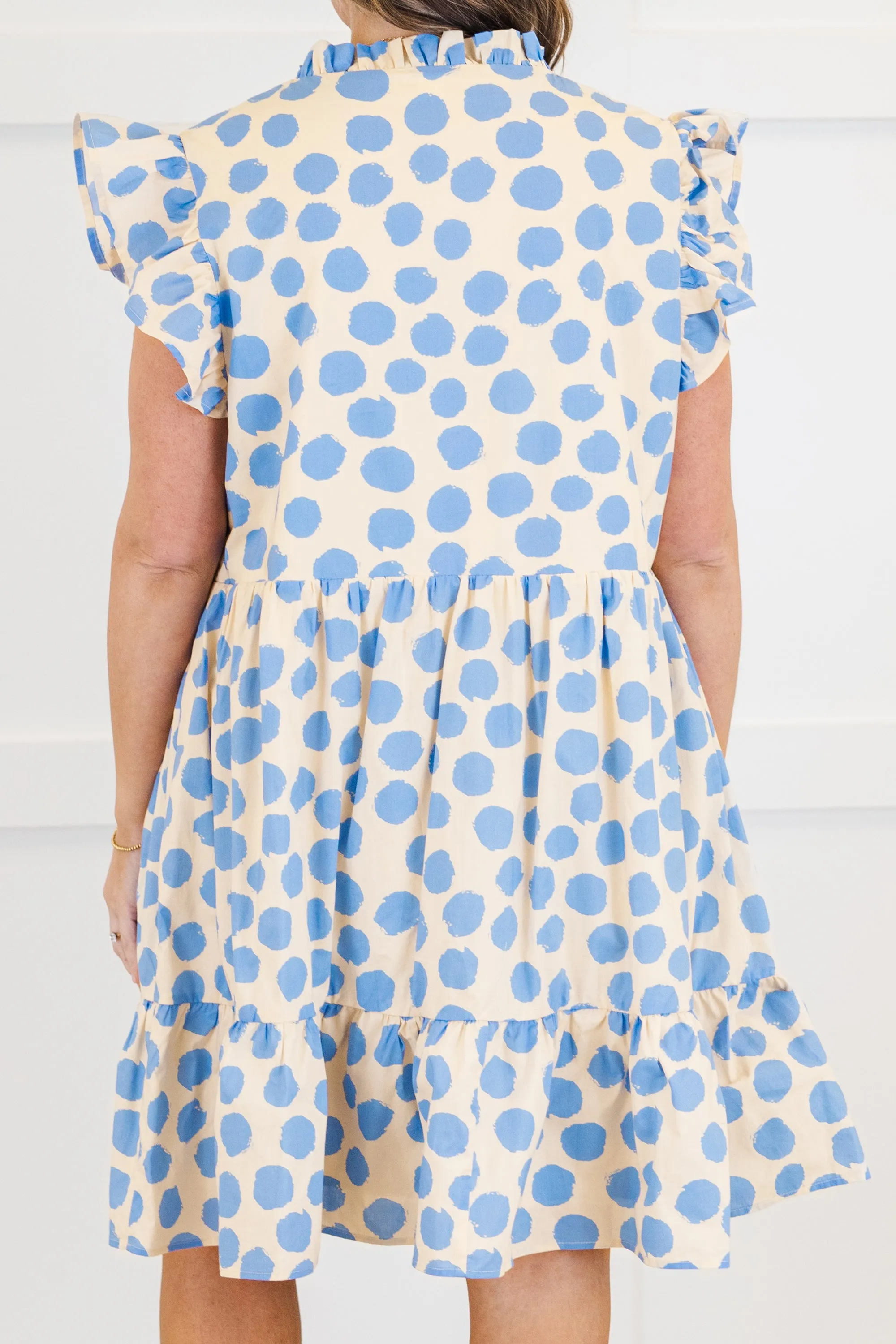 Dancing On Dewdrops Dress, Blue