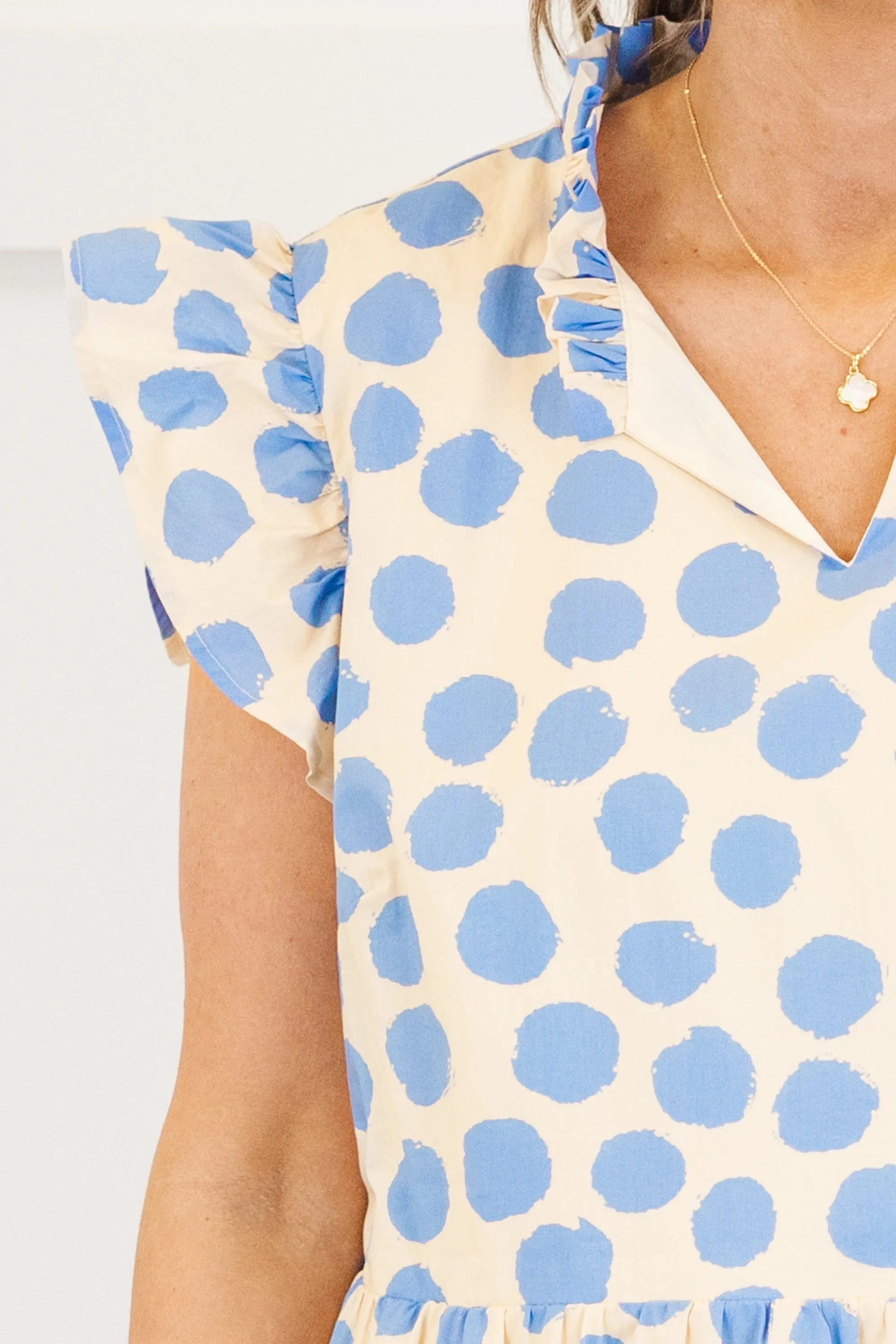 Dancing On Dewdrops Dress, Blue