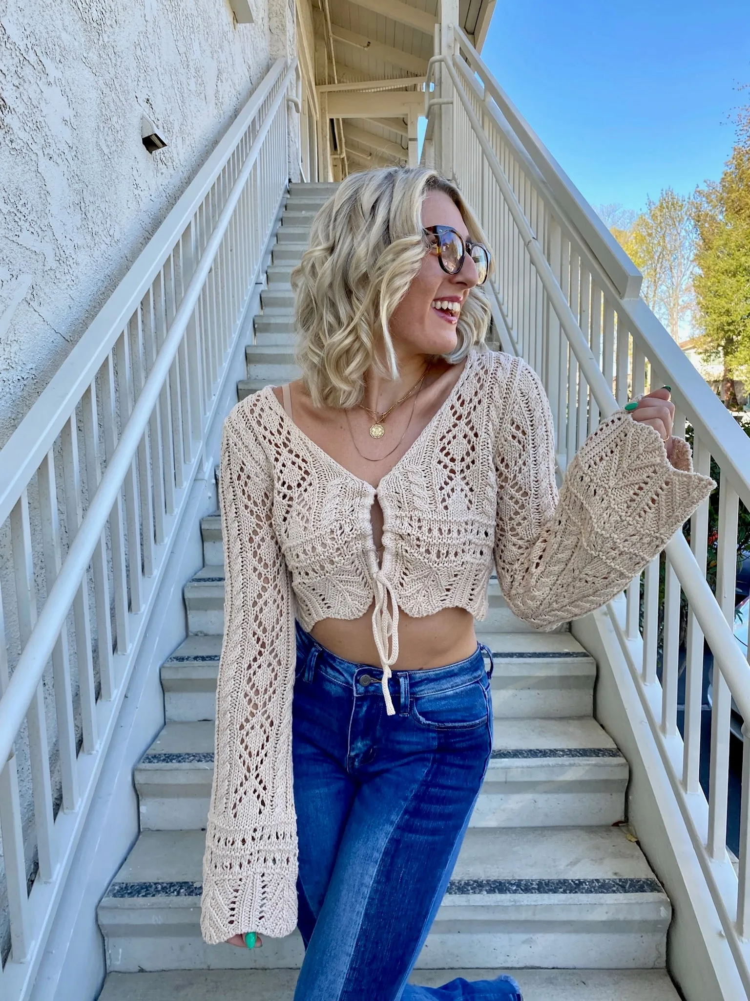 Desert Springs Crochet Crop Top