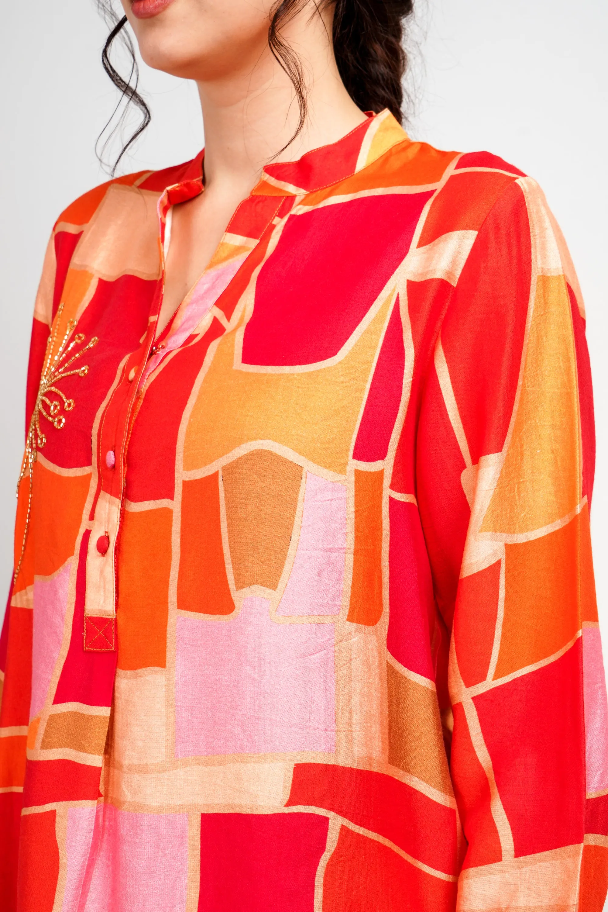 Designer Colorful Rayon Top