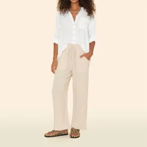 Devon Mid-Rise Pull On Pant In Silver Slate