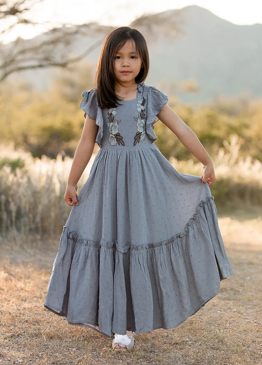 Dewi Dress in Dusty Blue