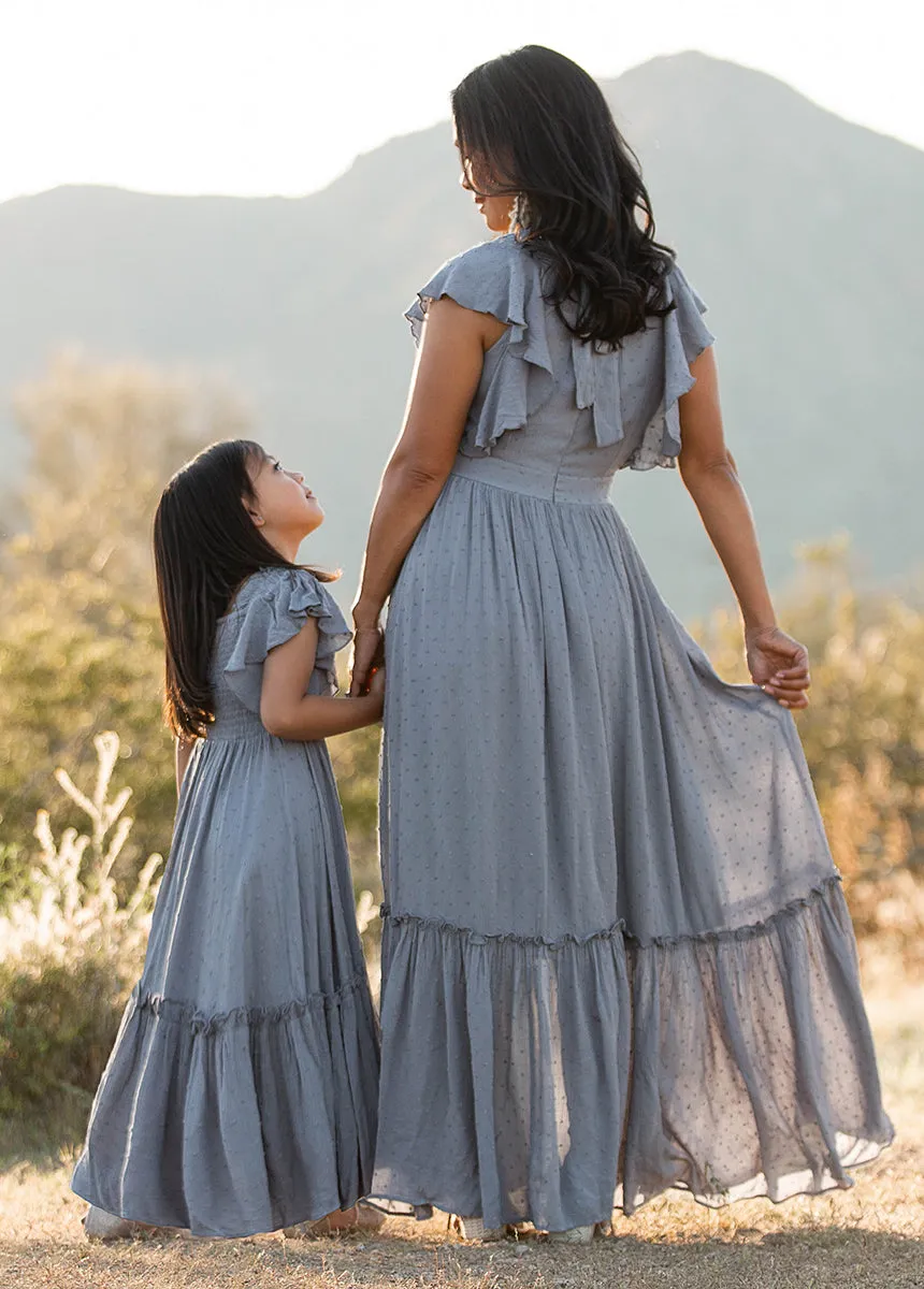 Dewi Dress in Dusty Blue