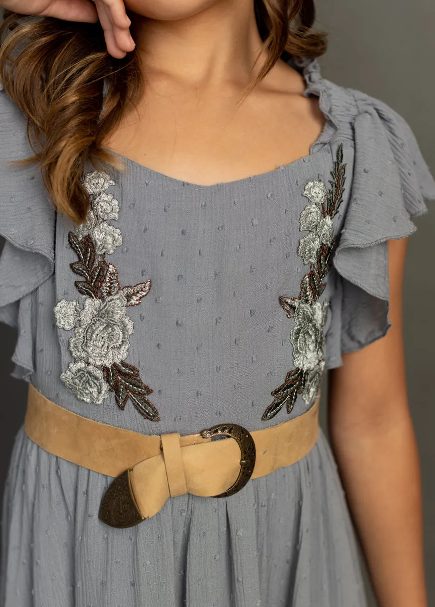 Dewi Dress in Dusty Blue