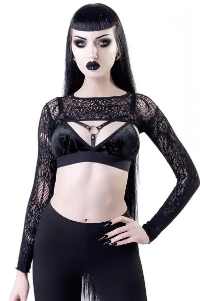 Eris Lace Bolero - Black - One Size