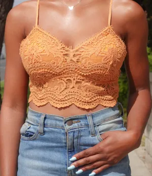 Everyday Lace Bralette Top(Mango)