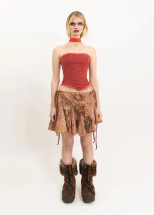 Faery wrap mini skirt