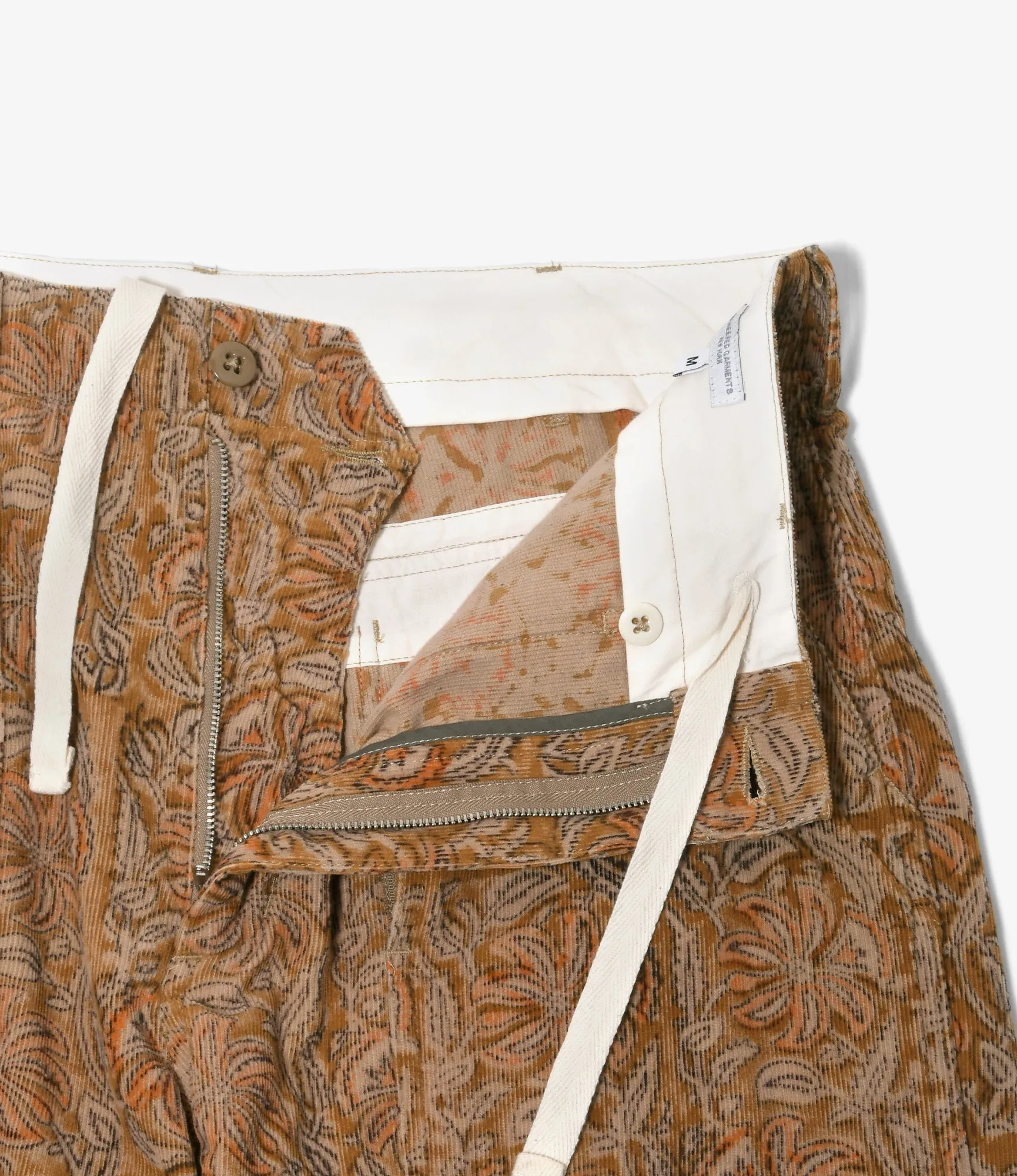 Fatigue Short - Floral Printed Corduroy