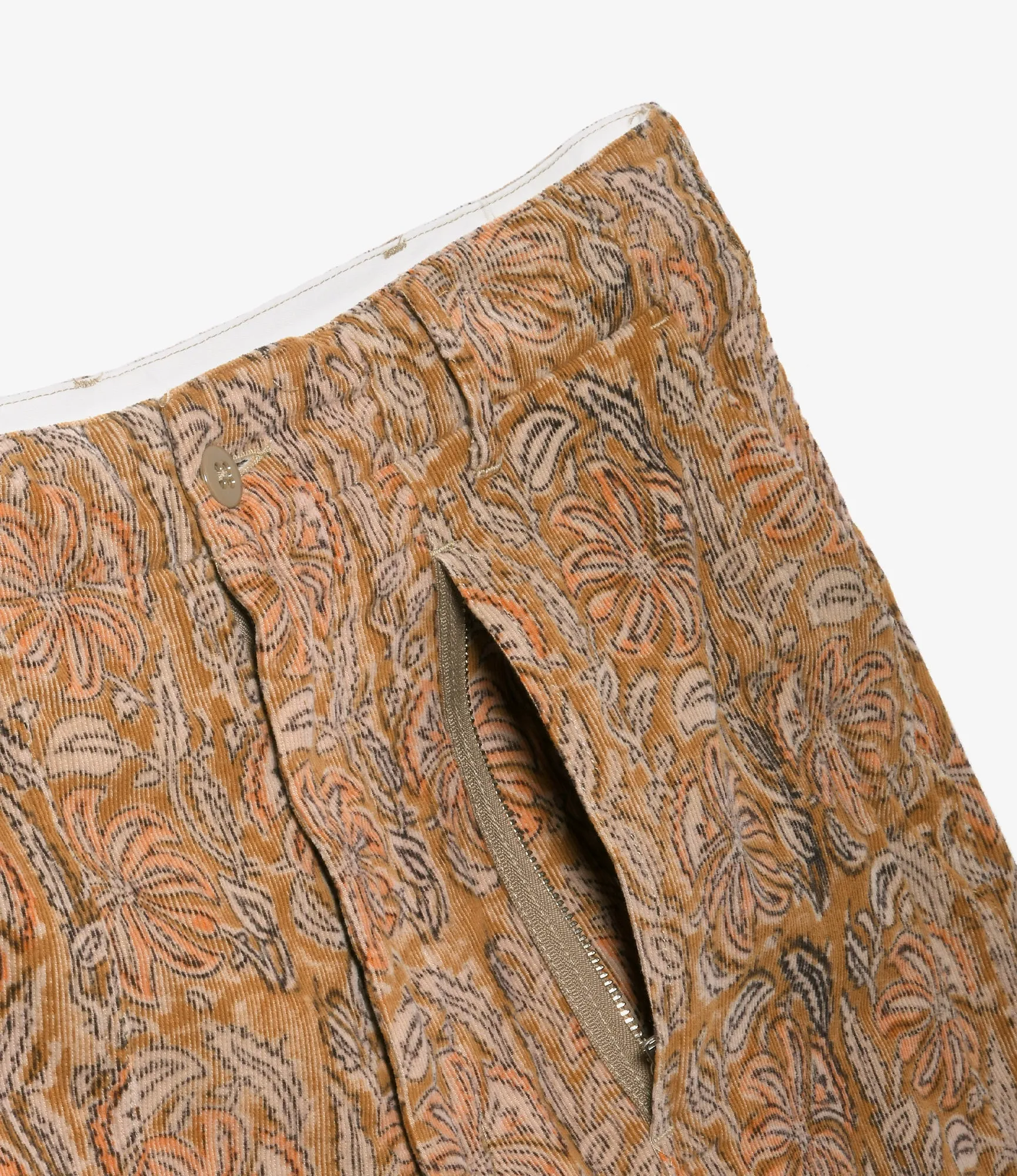 Fatigue Short - Floral Printed Corduroy