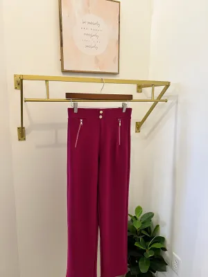 FINAL SALE: SCUBA ZIPPER PANTS