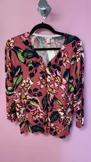 Floral Cardigan Sweater