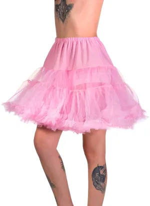Fluffy Pale Pink Thigh Length Costume Petticoat