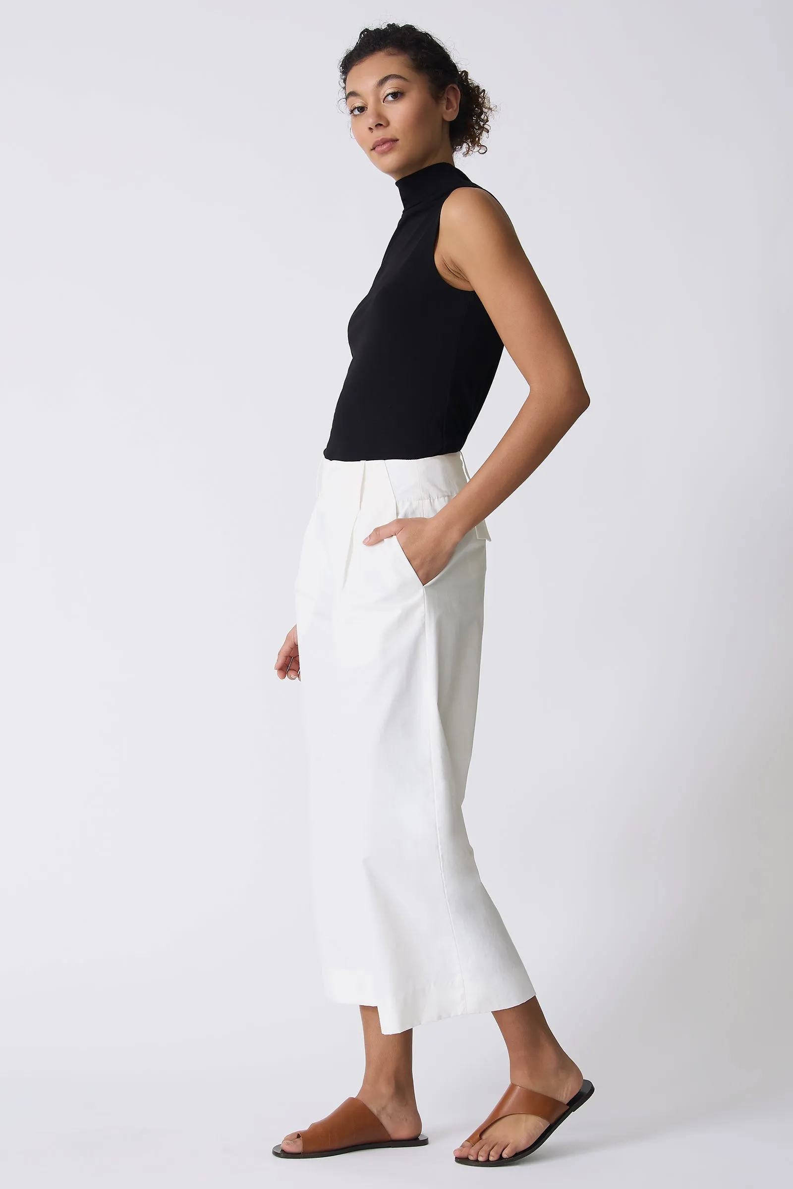 Gabby Crop Pant - Ecru