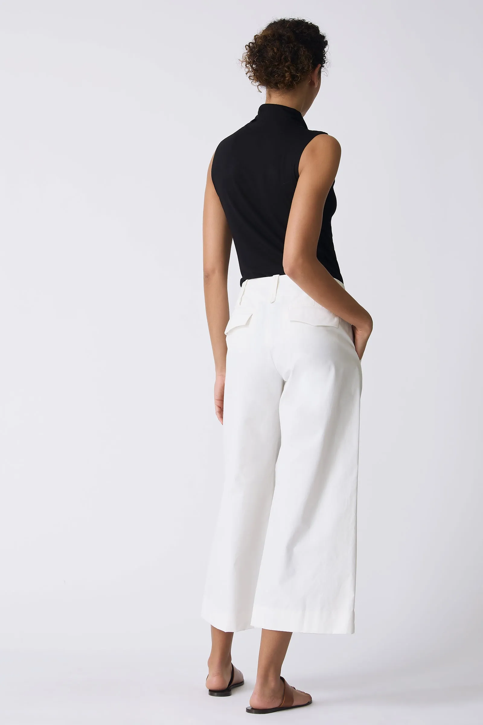 Gabby Crop Pant - Ecru