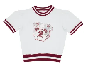Game Day Holly Short Sleeve Sequin - Maroon