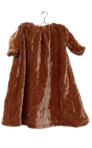 ginger washed velvet dress