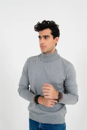 Gray Roll Neck