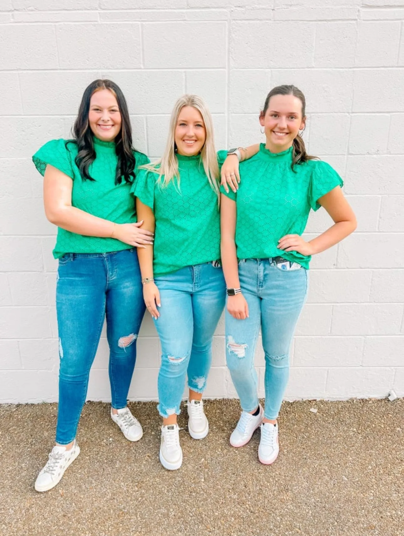 Green Lacey Top