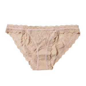 Hanky Panky Nude Lace Brazilian “No VPL” Bikini Knickers UK L