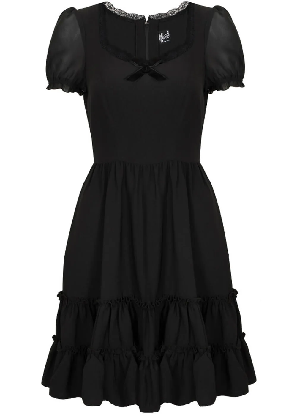 Hell Bunny Annette 60's Swing Dress Black