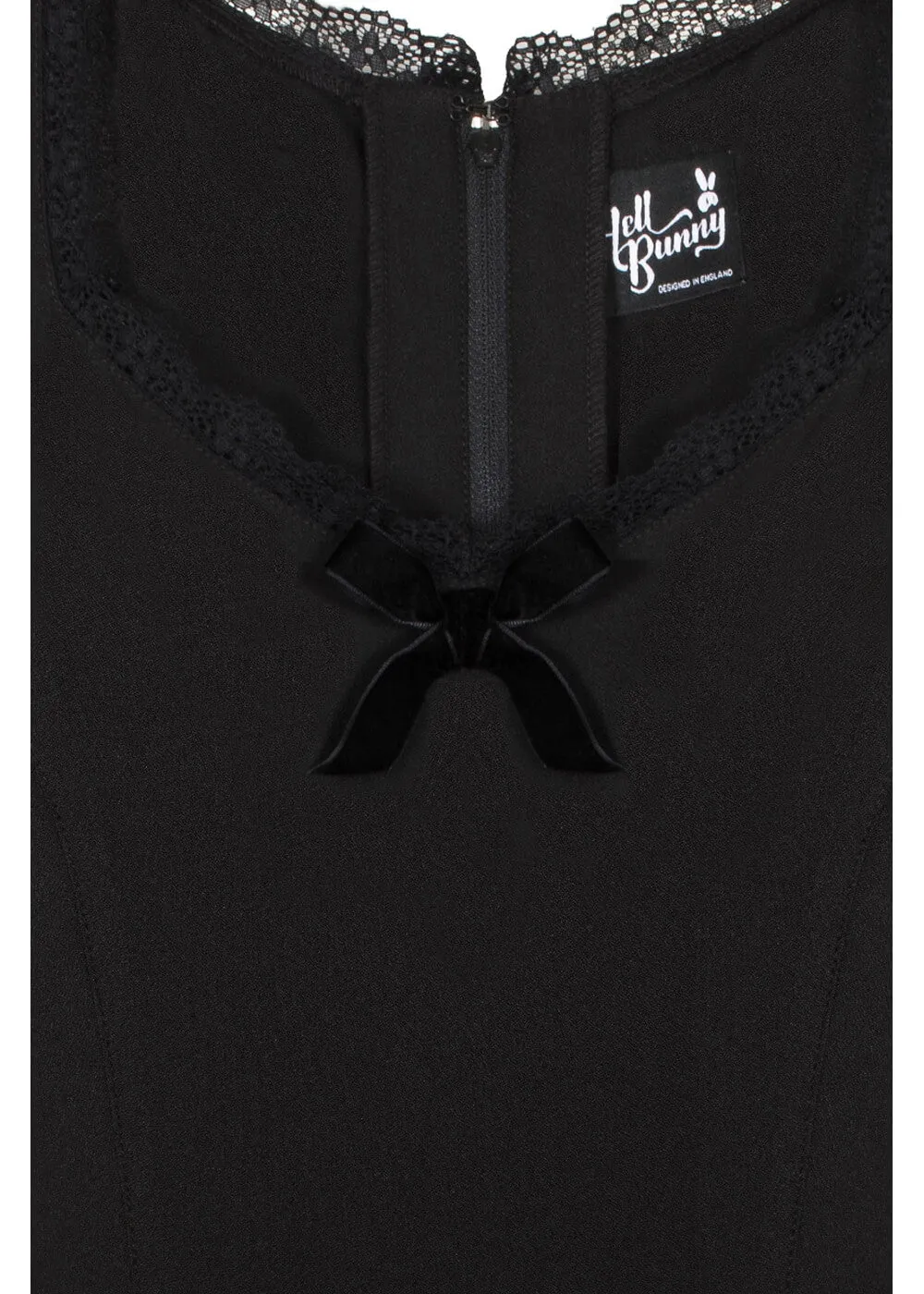 Hell Bunny Annette 60's Swing Dress Black