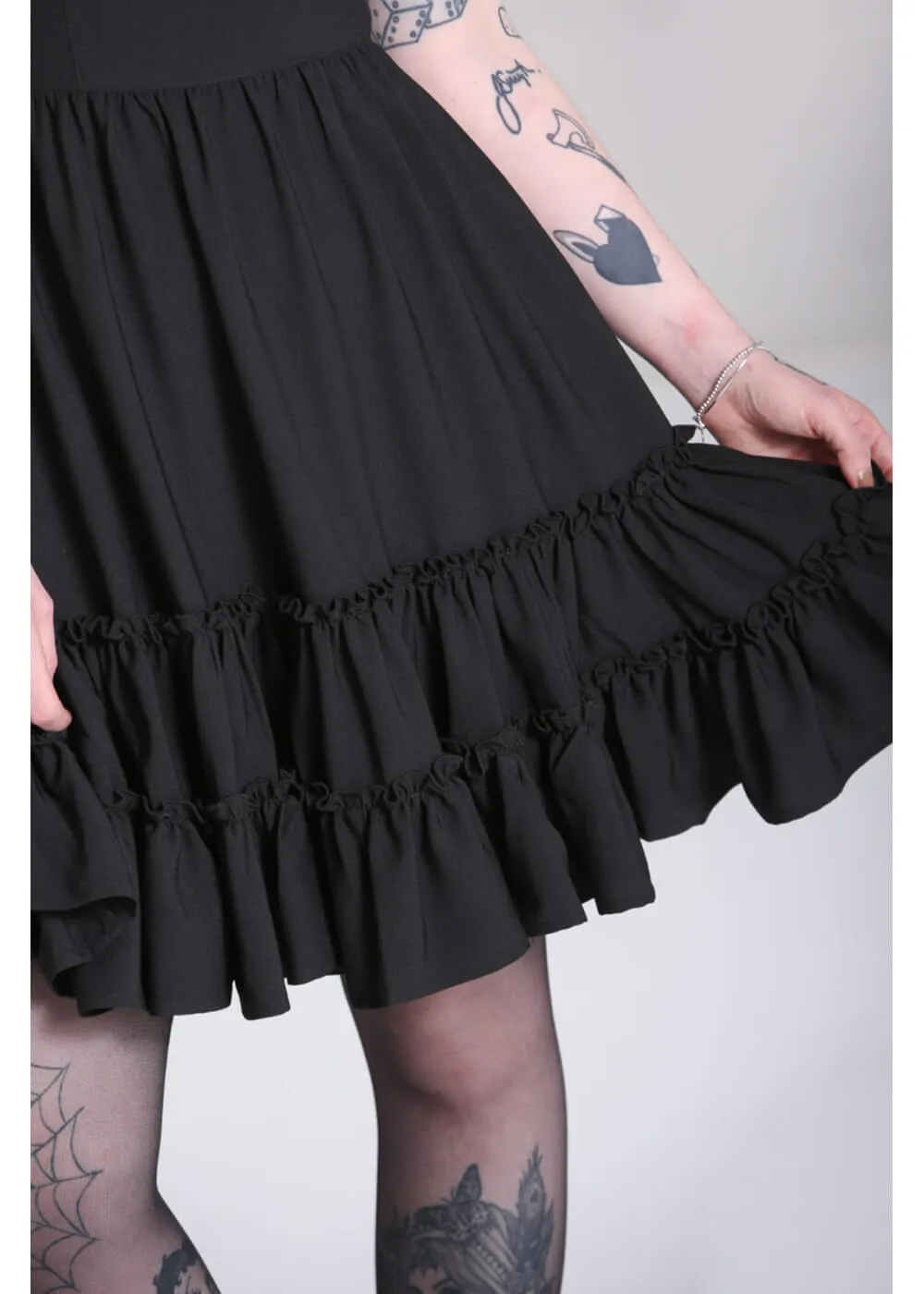 Hell Bunny Annette 60's Swing Dress Black