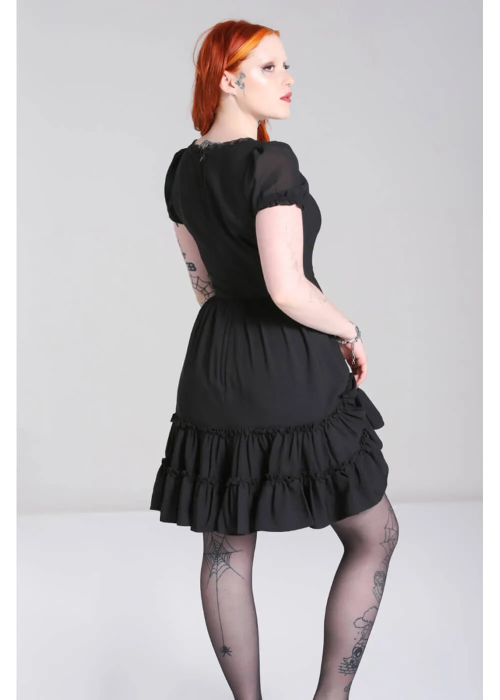 Hell Bunny Annette 60's Swing Dress Black