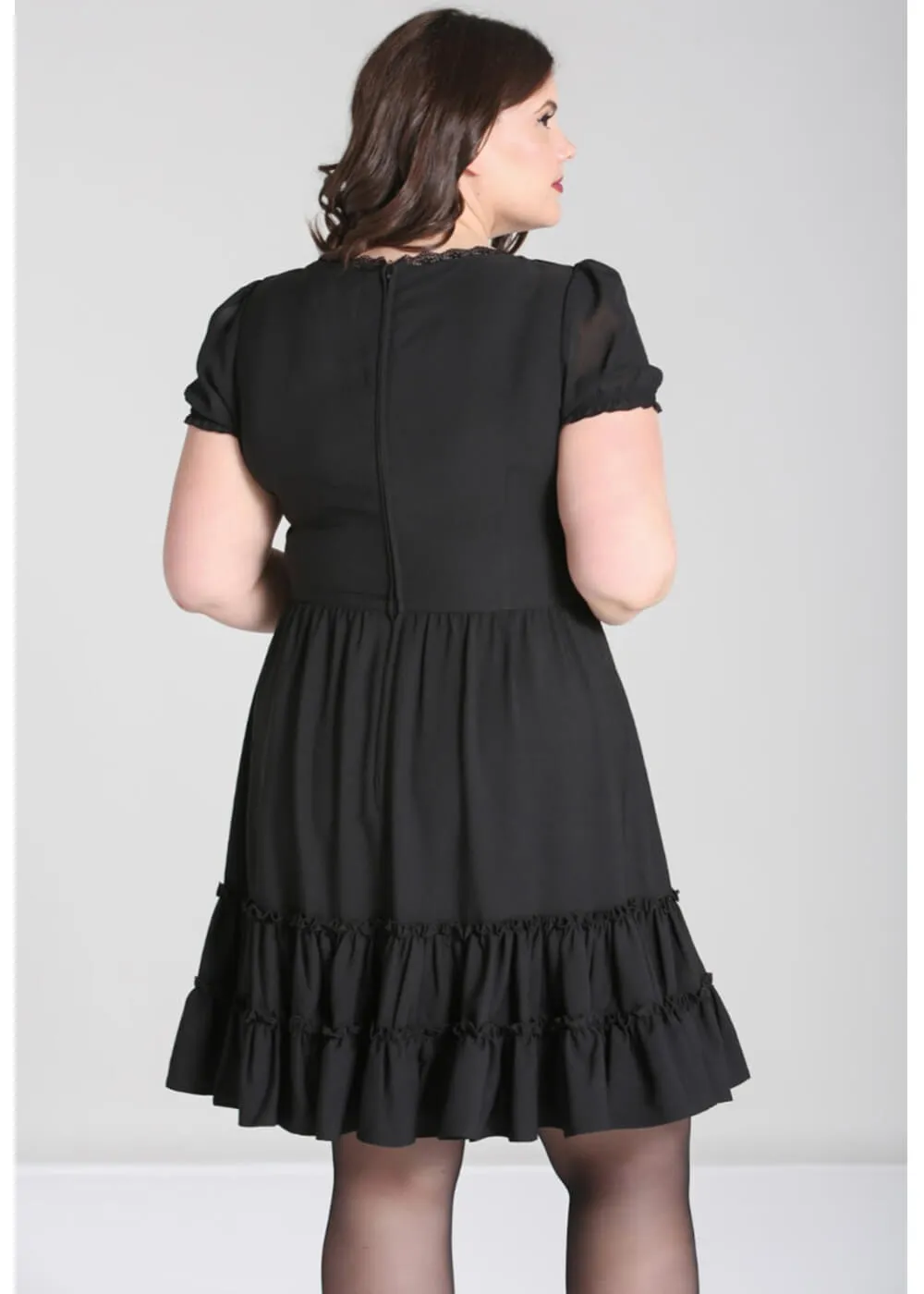 Hell Bunny Annette 60's Swing Dress Black