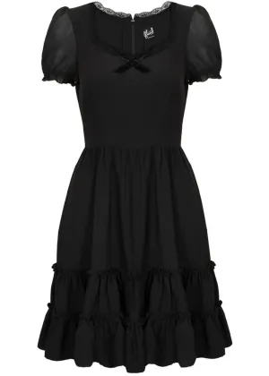 Hell Bunny Annette 60's Swing Dress Black