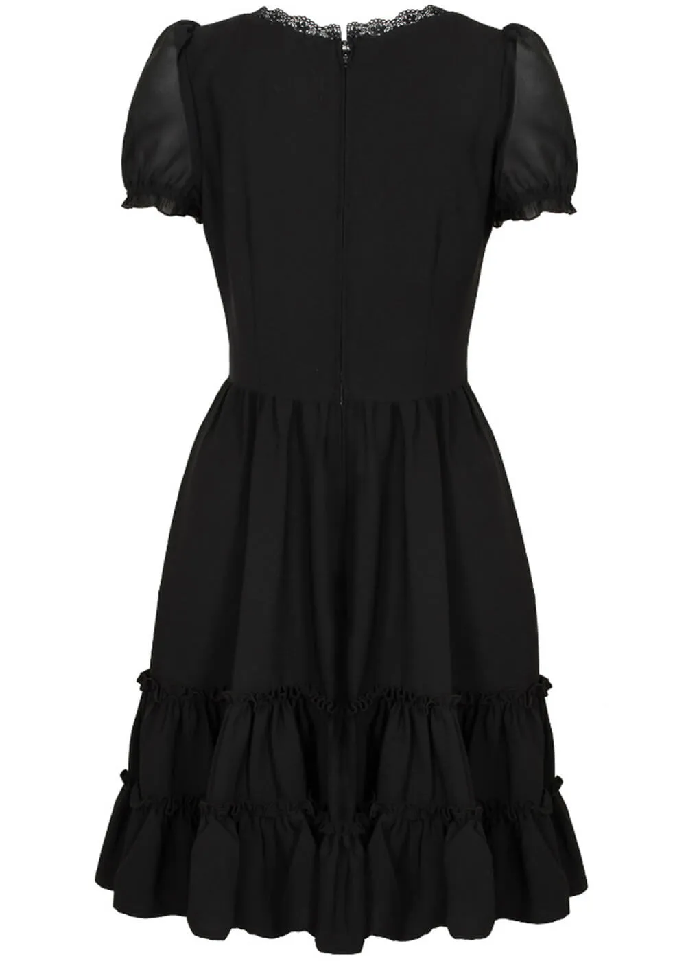 Hell Bunny Annette 60's Swing Dress Black