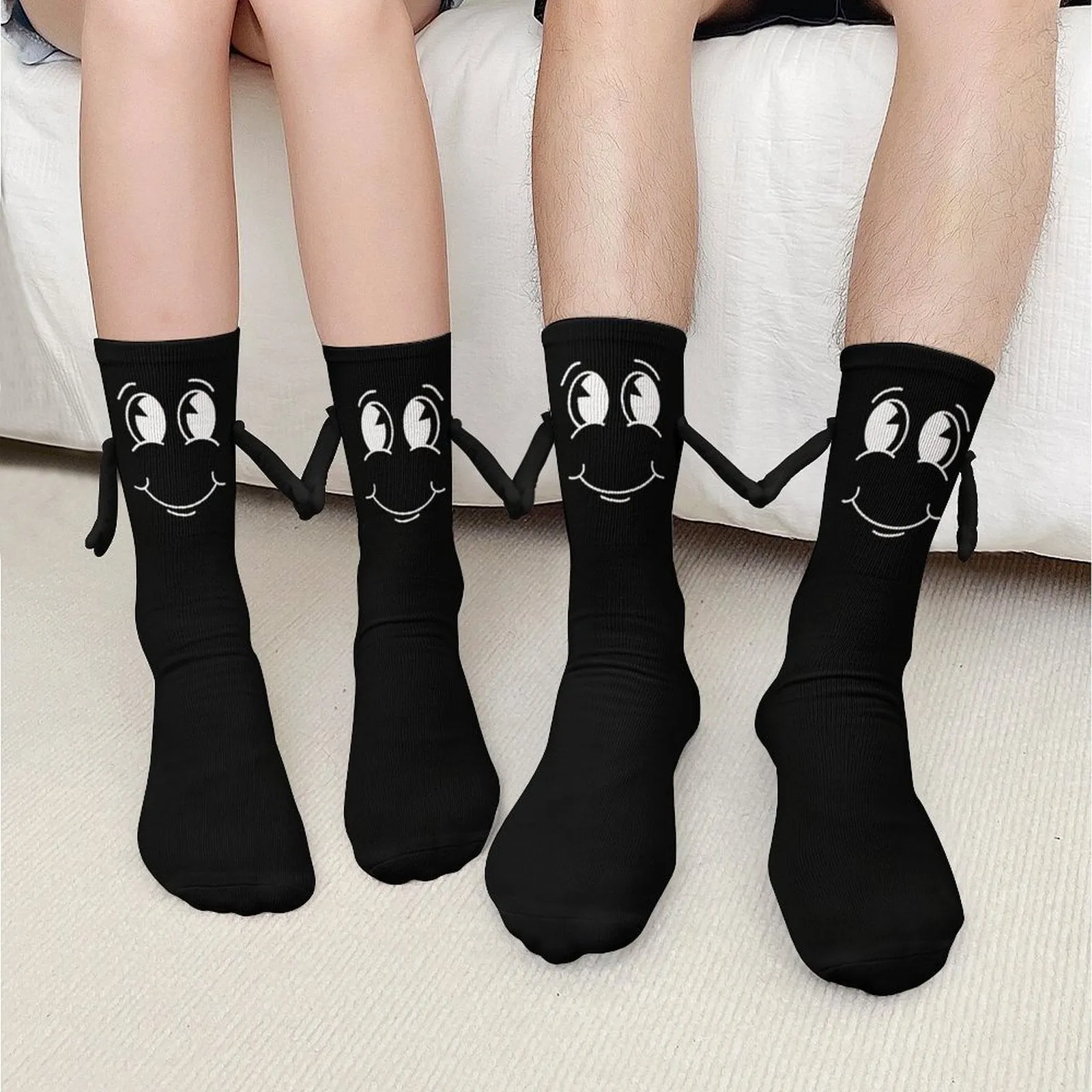 Hey Friend - Magnetic Holding Hands Funny Socks