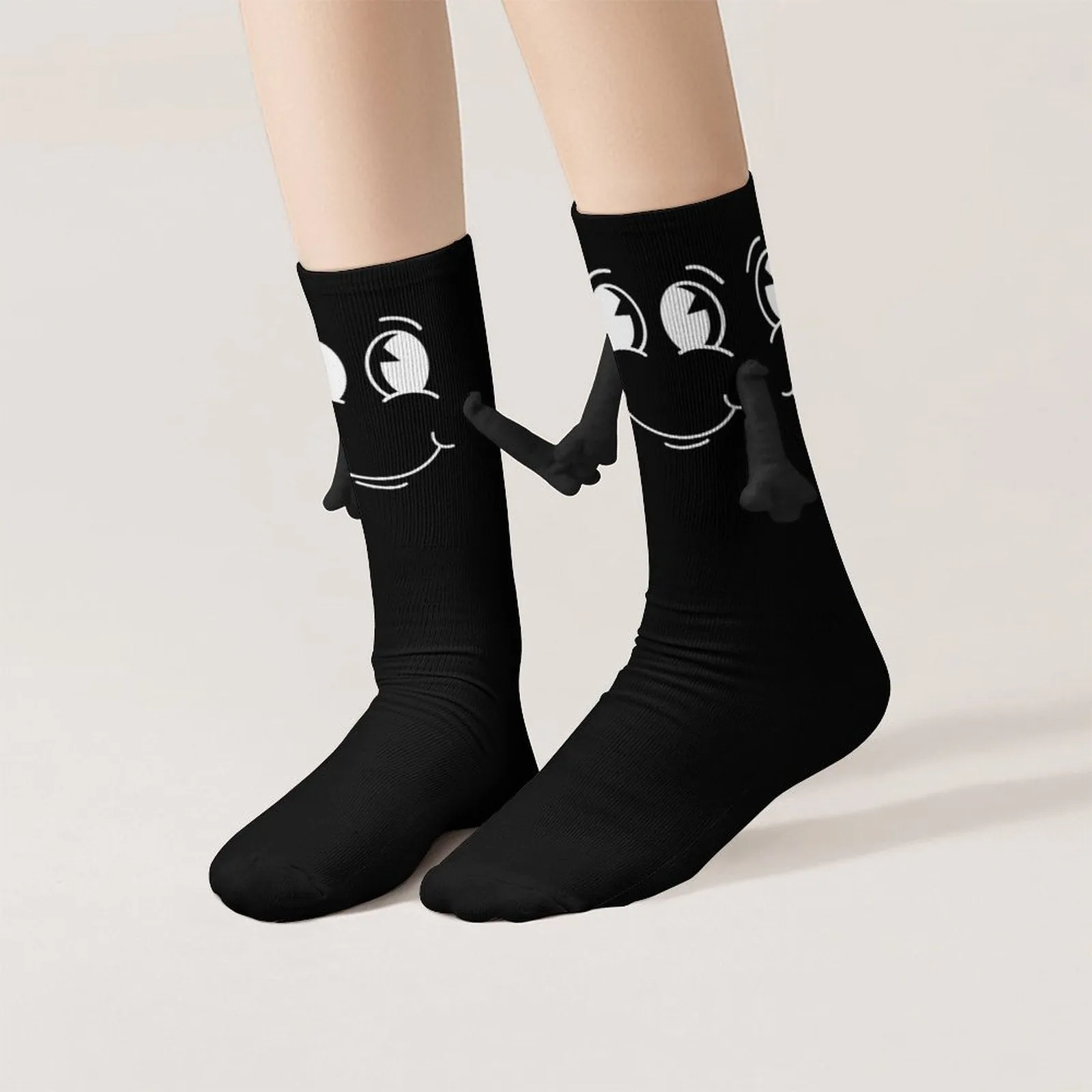 Hey Friend - Magnetic Holding Hands Funny Socks