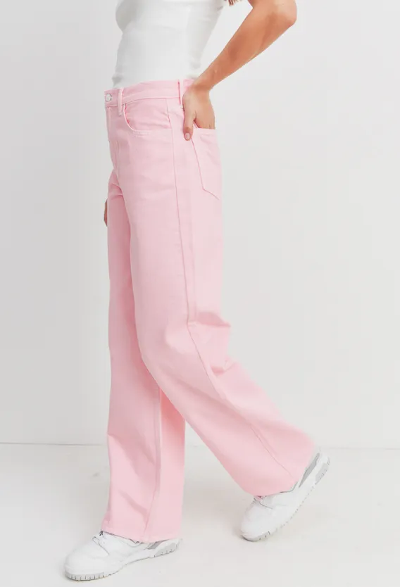 High Rise Wide Straight Leg Jeans