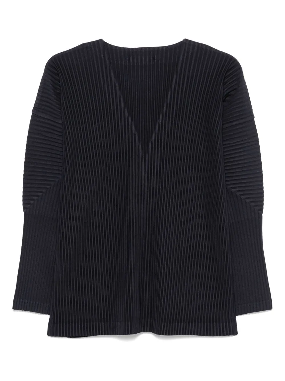 Homme Plisse 'issey Miyake Pleated V Necked Cardigan