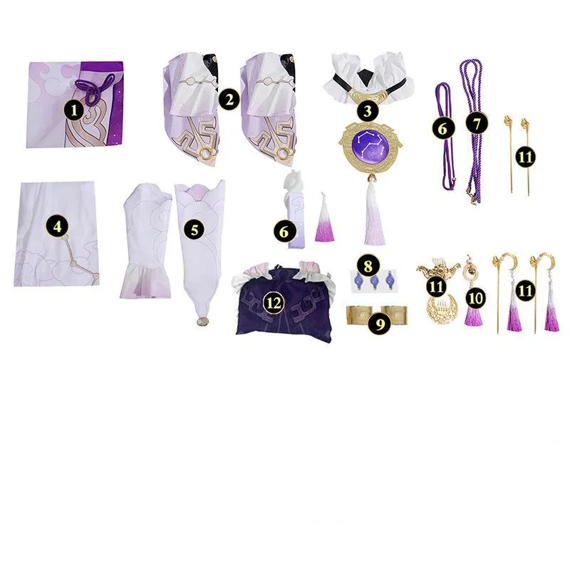 Honkai: Star Rail Fu Xuan Purple Cosplay Costume