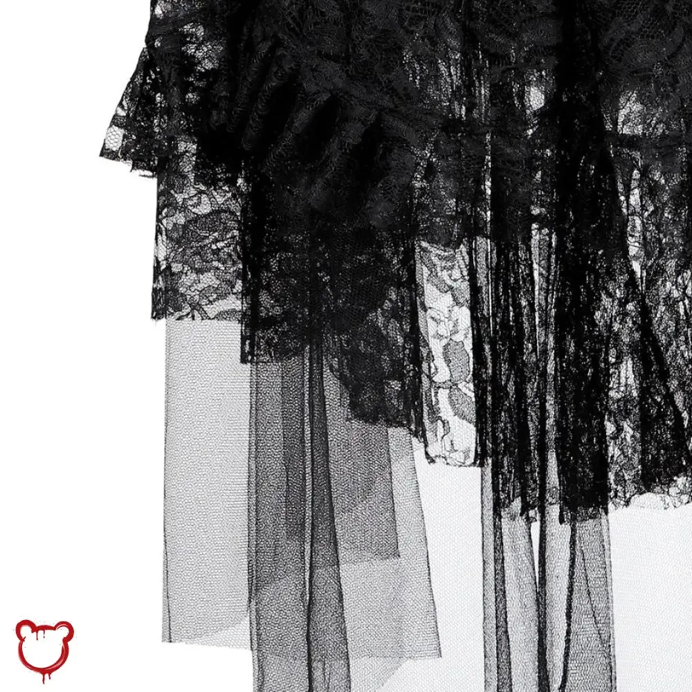 Horror-inspired Ruffle Skirt