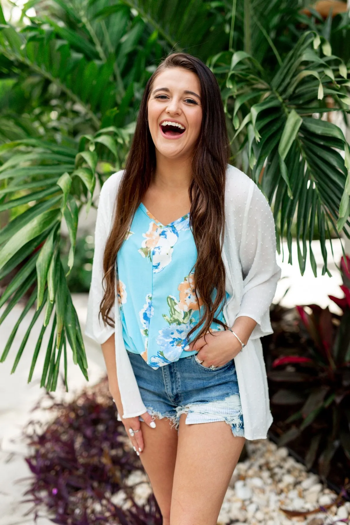 In The Breeze Bell Sleeve Kimono- Off White