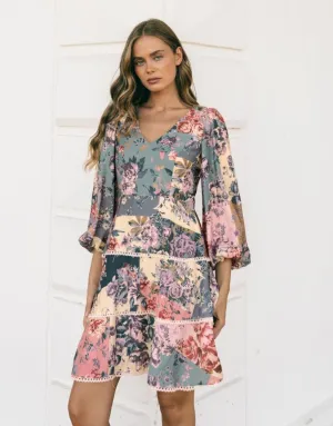 Ivy Mini Dress - Vintage Floral