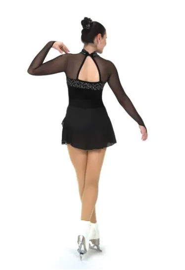 J610/22 Crystal Fanfare Dress in Black