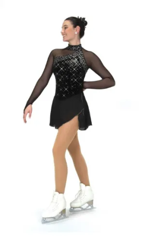 J610/22 Crystal Fanfare Dress in Black