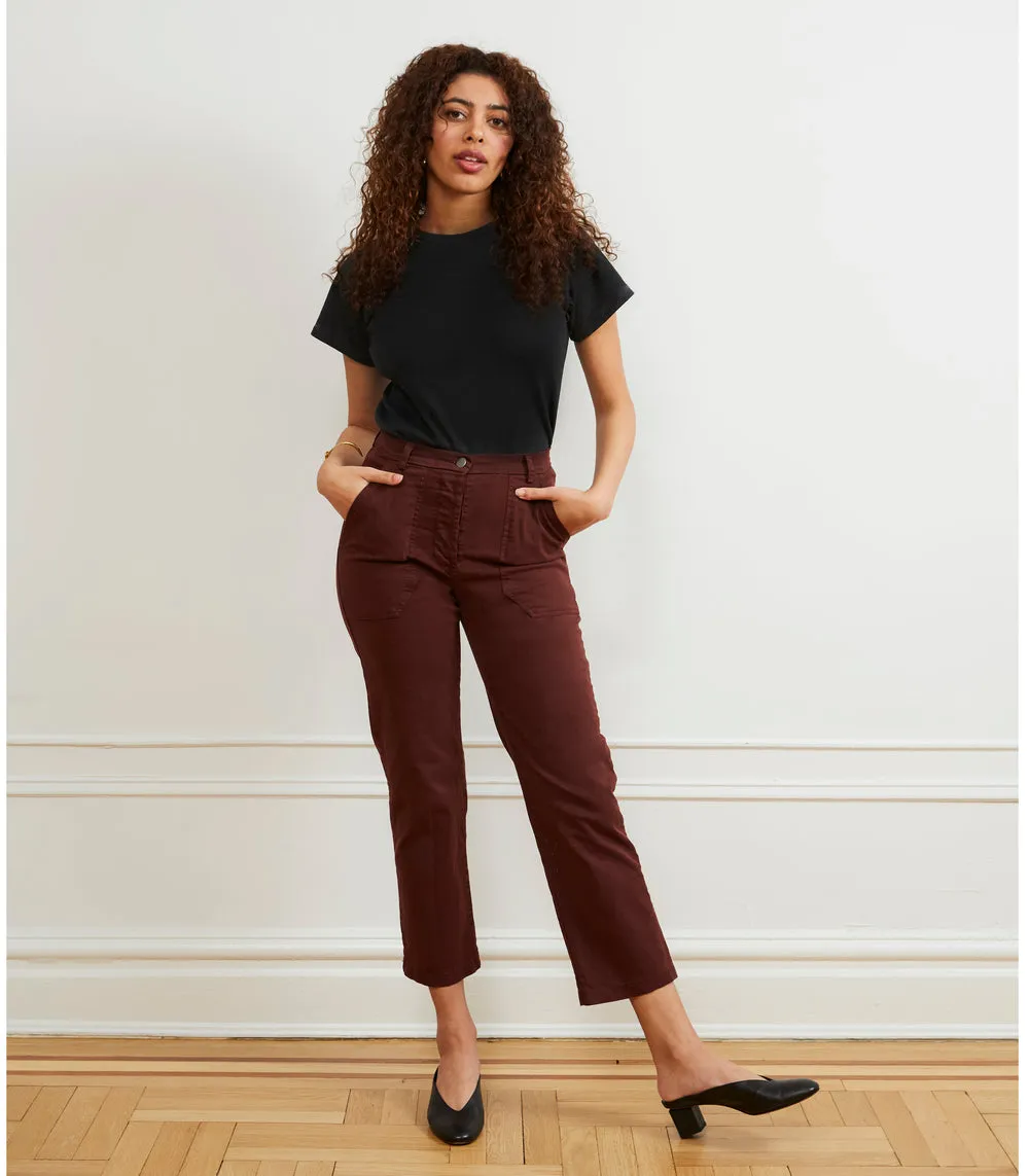 James Straight Leg Work Pants in Hunter Green