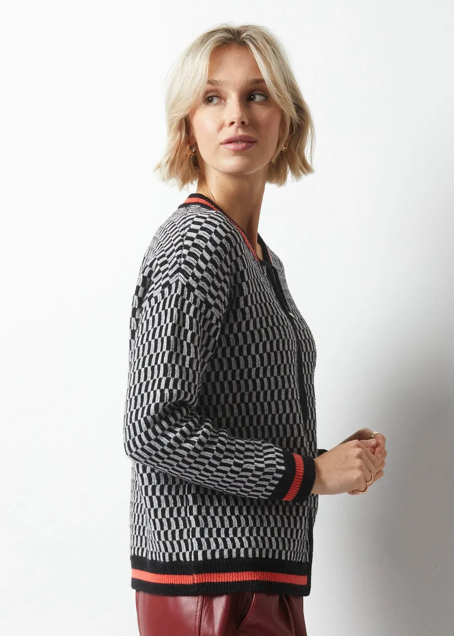 JAQUARD BOMBER JACKET