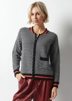 JAQUARD BOMBER JACKET