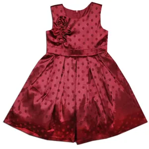 Jo-Ella Alice Dot Burgundy