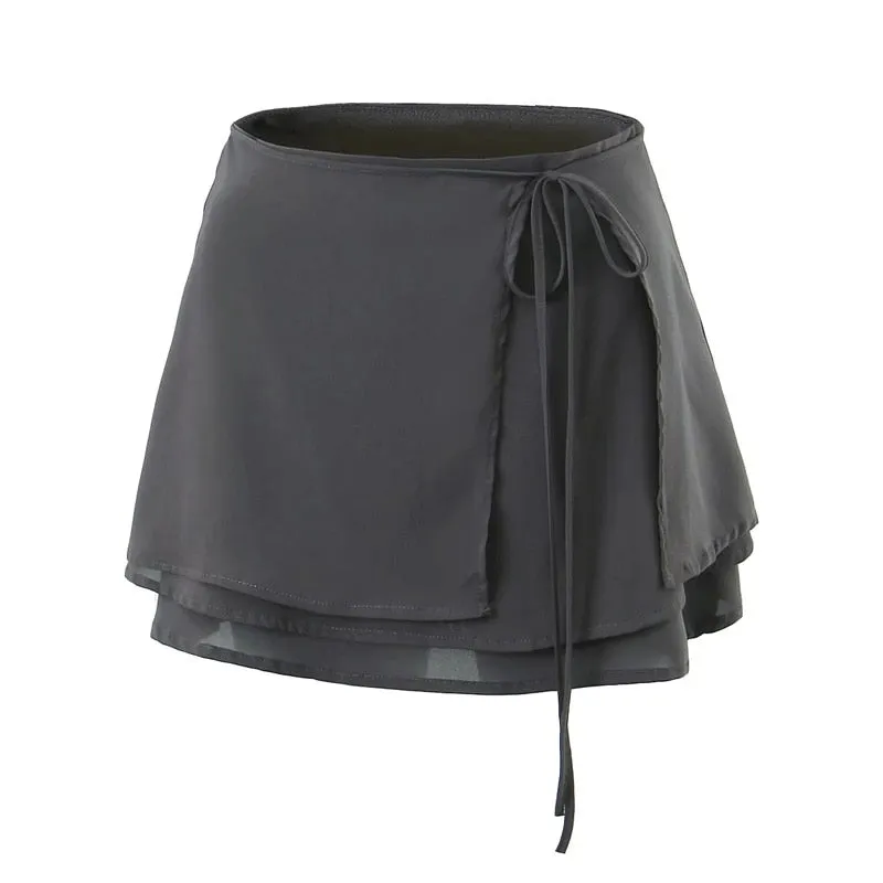 Kaia Wrap Mini Skirt