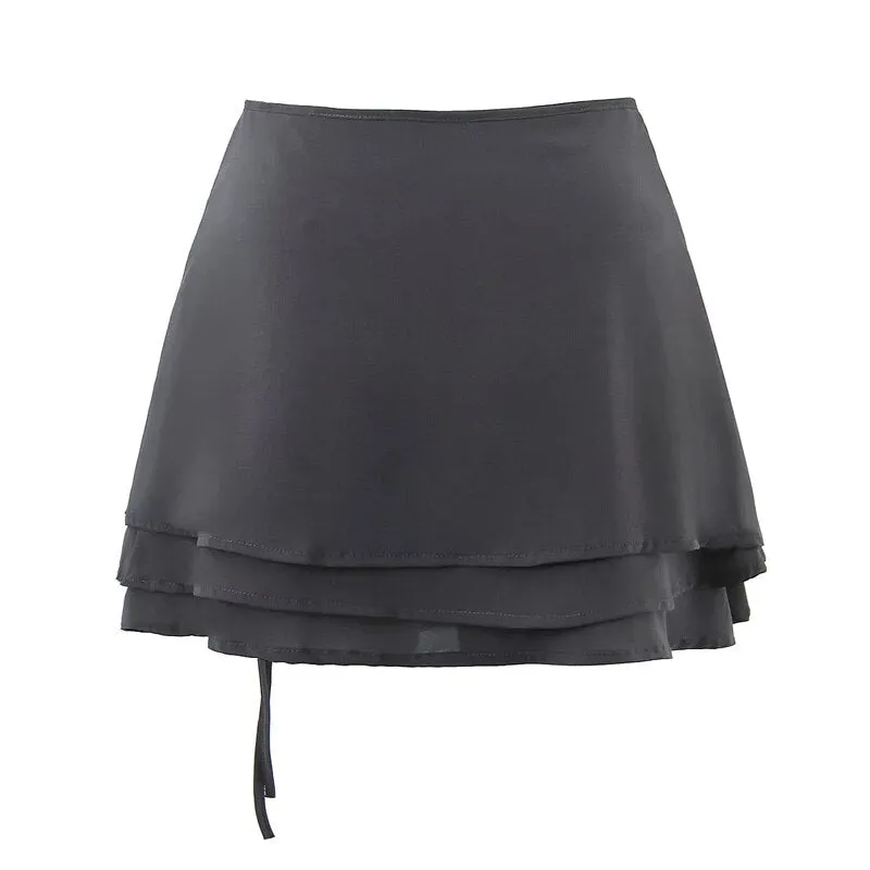 Kaia Wrap Mini Skirt