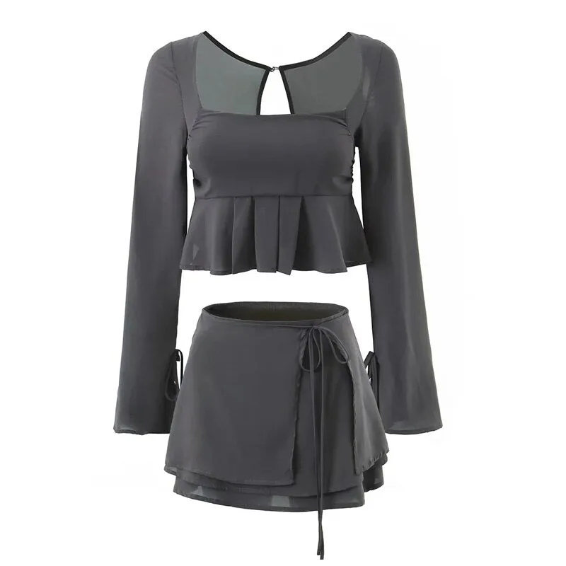 Kaia Wrap Mini Skirt