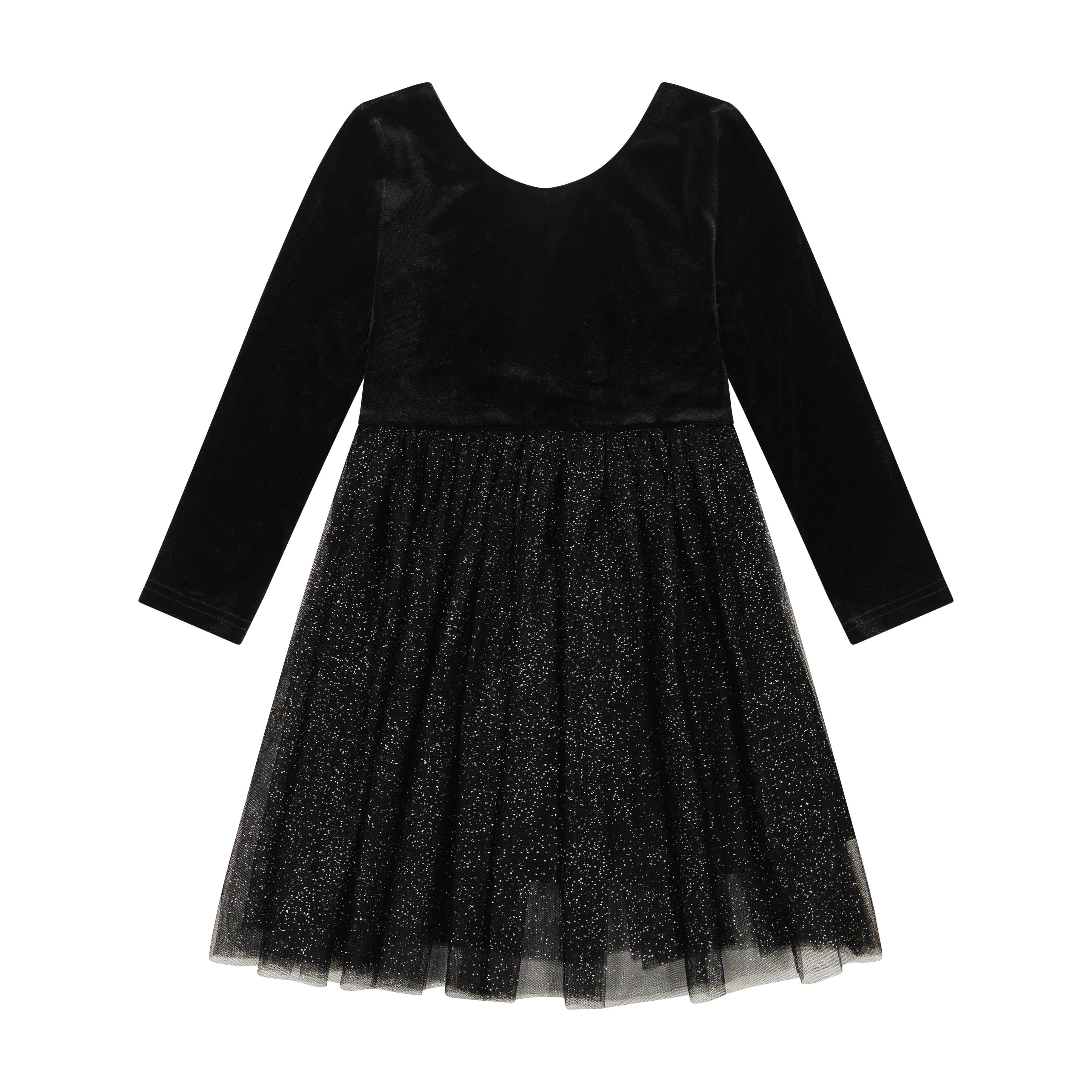 Kids   Baby Velvet   Tulle Christmas Dress - Celeste